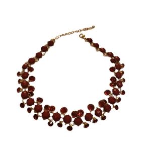 Burgundy Statement Necklace